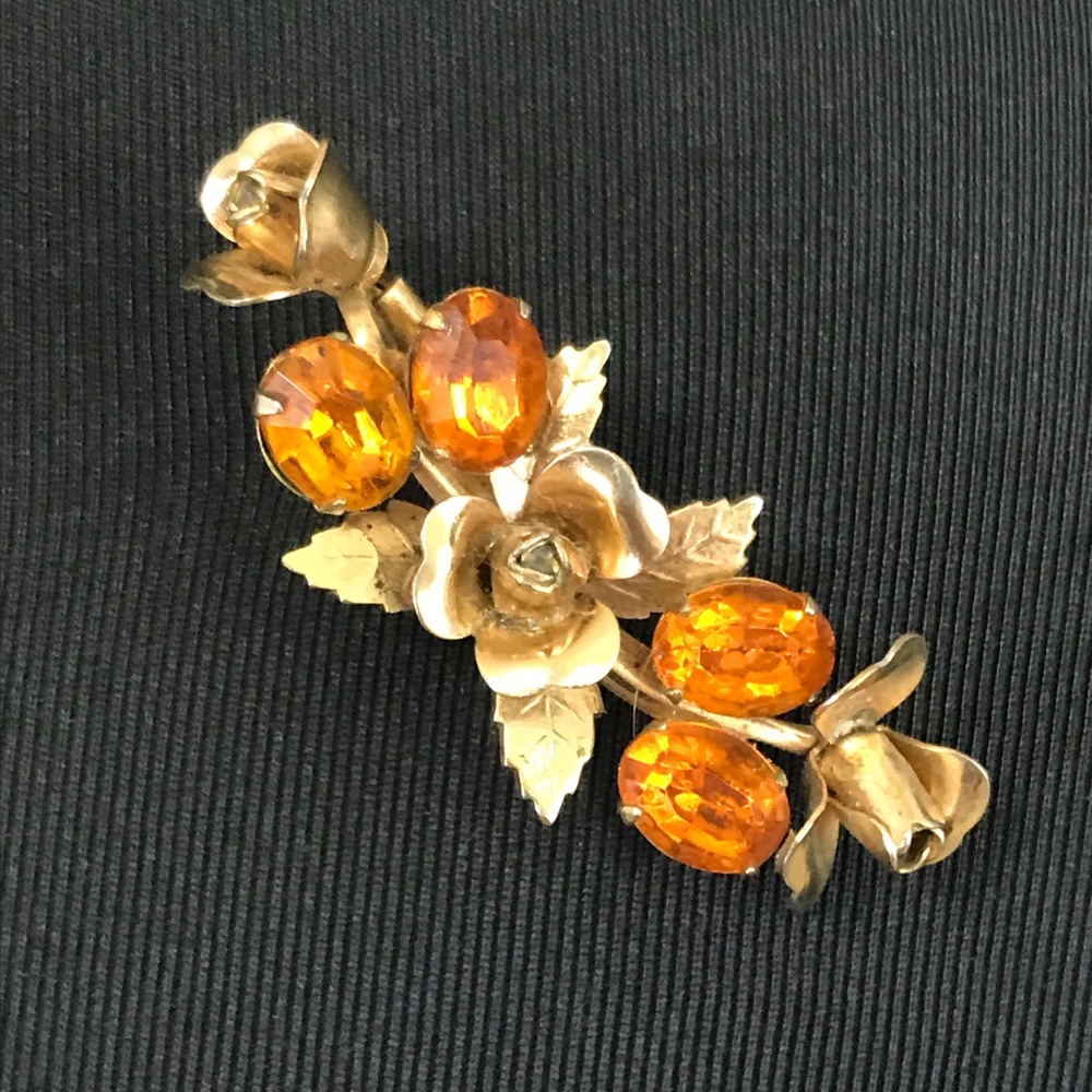 Vintage Floral Brooch